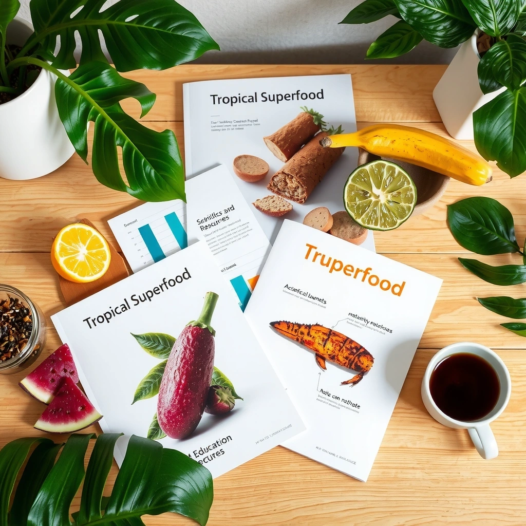 Educational materials and tropical superfood research publications